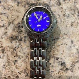 Fossil AM-3025 Blue Watch- Needs new battery